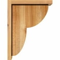 thumbnail image 3 of 6"W x 12"D x 16"H Crestline Rough Sawn Corbel w/Backplate, Western Red Cedar, 3 of 9