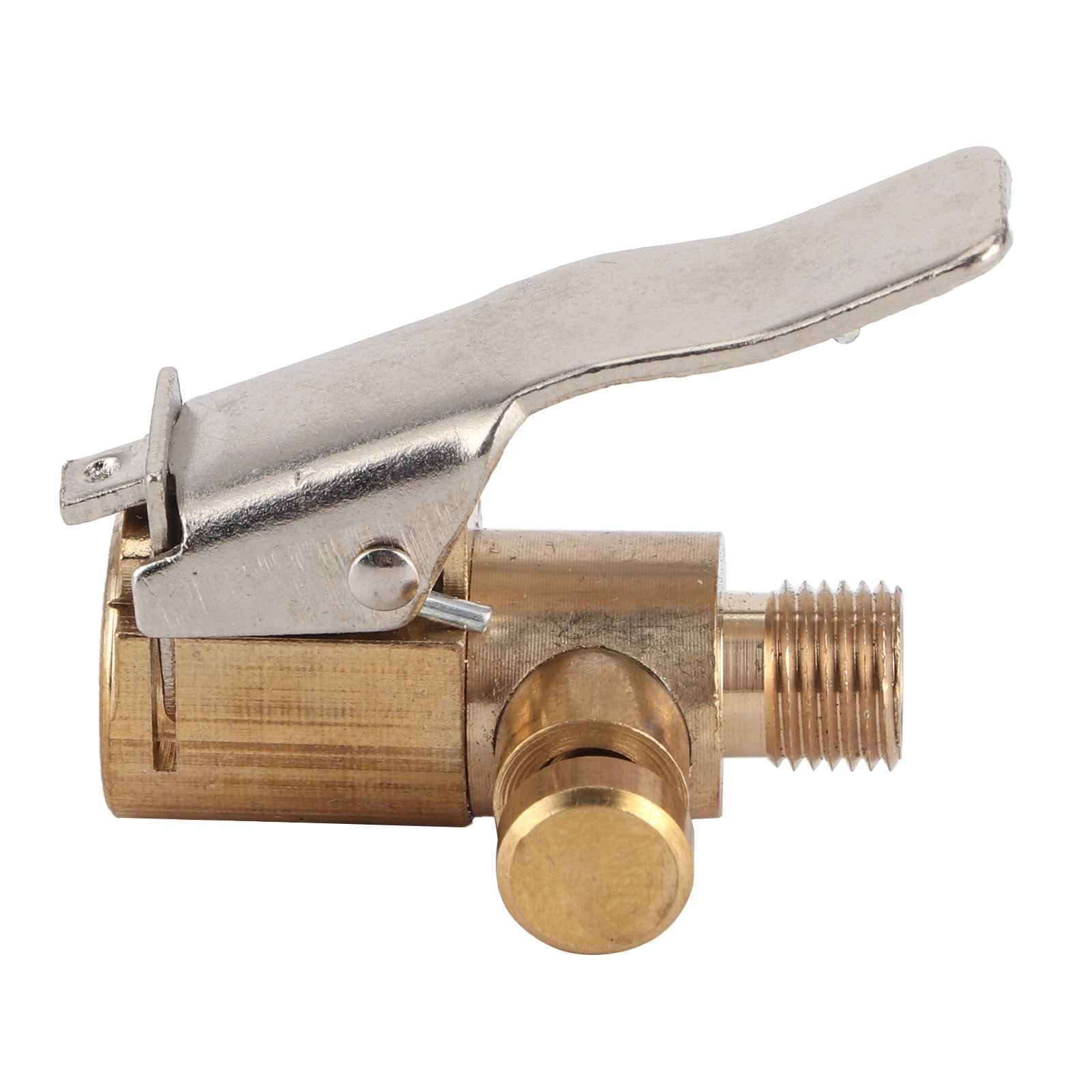 Tire Inflator Chuck, Copper Beautiful Air Pump Clip Widely Use Durable Convenient  For Car For Tires For Motorcycle For Inflating
