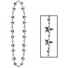 Silver Star Bead Beaded Party Celebration Favor Necklace Costume Accessory