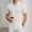 White, variant on Dolkfu Mesh Summer Shirt Men Quarter Zip Hollow Out Golf Shirts Men Breathable Short Sleeve T Shirt L