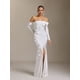thumbnail image 2 of Vestido Bellabarnetten Nerlii Flower Maxi con hombros descubiertos, 2 of 7