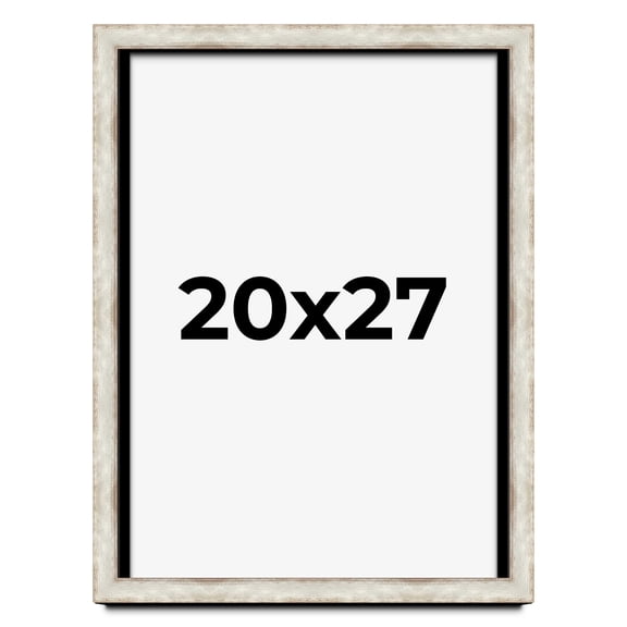 20x27 Shadow Box Frame Silver | 1.625 Inches Deep Real Wood Contemporary Shadowbox Display Frame |