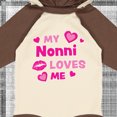 thumbnail image 4 of Inktastic Valentine's Day My Nonni Loves Me Hearts and Lips Boys or Girls Long Sleeve Baby Bodysuit, 4 of 5