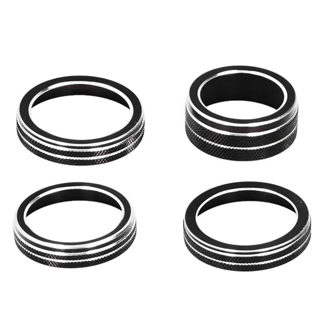 Air Conditioner Button Cover, Aluminium Alloy Headlight Switch Knobs Trim Stylish Perfect Fit Antiwear Durable Rustproof For Decor