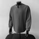 thumbnail image 4 of Ceisia Men's Relaxed Fit Vertical Rib Knit Small V-Neck Long Sleeve Casual Top Gifts, 4 of 6
