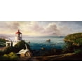 thumbnail image 2 of Boehme, Nicky 14x9 Black Ornate Wood Framed with Double Matting Museum Art Print Titled - The Cove Guardian, 2 of 4