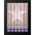 thumbnail image 2 of Allen, Kimberly 11x14 Black Modern Framed Museum Art Print Titled - Live Laugh Love Flag, 2 of 5