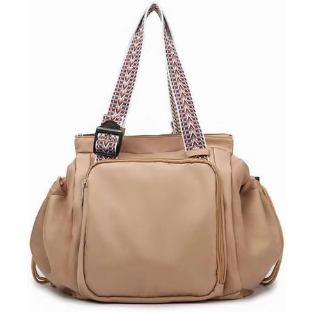 JKCCZLL Everyday Bag Large-Capacity Multifunctional Travel Organizer Handbag Crossbody Shoulder Tote Bag Khaki 1