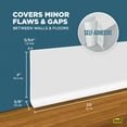 thumbnail image 3 of M-D Building Products 93203 4 in. x 20 ft. Snow White Self-Stick Vinyl Wall Base, 3 of 8