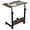 Brown(M), variant on Funnil C-Shape Side Table Lap Desks with Wheels for Home,Living Room Height Adjustable 26.8-35.4"