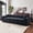 Black, variant on 98 Inch Sofa with Extra Deep Seats Oversize, 4 Seater Sofa Couch for Living Room, Modern Couch and Sofa, Comfy Armrests and 2 Pillows for Living Room Apartment Office (Green)