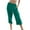 Green, variant on WIZUTIZ Linen Pants Women Summer Capris Oversized Casual Loose Wide Leg Slacks Pants Elastic Stretch Mid Rise Summer Pants Solid with Pockets Sweatpants Tiktok Trend Items Birthday Green