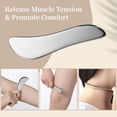 thumbnail image 4 of Facial Gua Sha Tools, 2PCS 304 Stainless Steel Face Gua Sha Beauty Tools, Promote Circulation & Tighten the Skin, Face Scraper Massagers for Face, Eyes, Legs, Lymphatic Drainage Massage Tools, 4 of 7