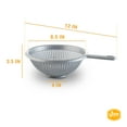 thumbnail image 3 of YBM Home Deep Plastic Colander for Washing and Draining Pasta, 8.5 inch - Gray, 3 of 4