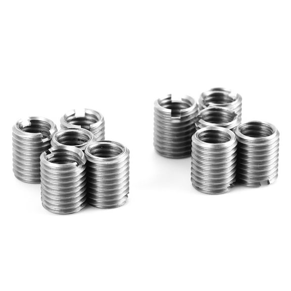 10pcs Thread Insert Kit Reducing Nut Female M8x1.25 Male M10x1.25 12mm Length