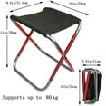 thumbnail image 2 of Camping Folding Stool Mini Outdoor Collapsible Slacker Chairs Seat, 2 of 5