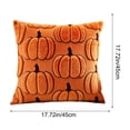 thumbnail image 4 of Fall Pillow Covers 18x18 Thanksgiving Pumpkin Embroidered Velvet Couch Decor by OVFUIZ, 4 of 8