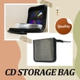 thumbnail image 4 of Advancent Organizador de almacenamiento de CDDVD duradero de tela con estuche de CD con cremallera suave soporte de carpeta de tela portátil Almacenamiento y organización del hogar Gris 80 piezas, 4 of 6