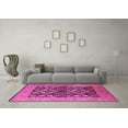 thumbnail image 3 of Ahgly Company Indoor Square Oriental Pink Industrial Area Rugs, 3' Square, 3 of 4