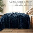 Exclusivo Mezcla Queen Size Flannel Fleece Blanket, Super Soft 3D