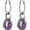 Purple, variant on Dragon Claw Dangle Drop Earring for Women Men Stainless Steel Lightweight Hypoallergenic Crystal Ball Hinged Hoop Earring Party Wedding Jewelry Gift