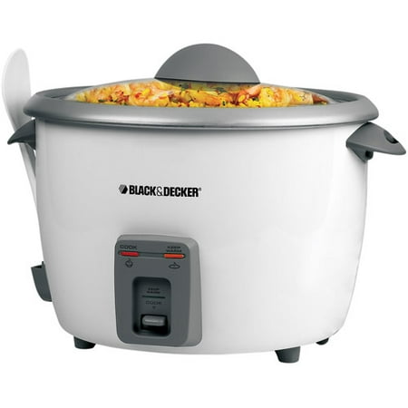 BLACK+DECKER 28-Cup Rice Cooker with Steamer Basket, RC5428