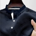 thumbnail image 6 of Breeze Polo Shirts for Men Short Sleeve Beer Belly Collared Textured Shirt Stretchy Quick Dry Golf Casual Cool Tops, L, 6 of 7