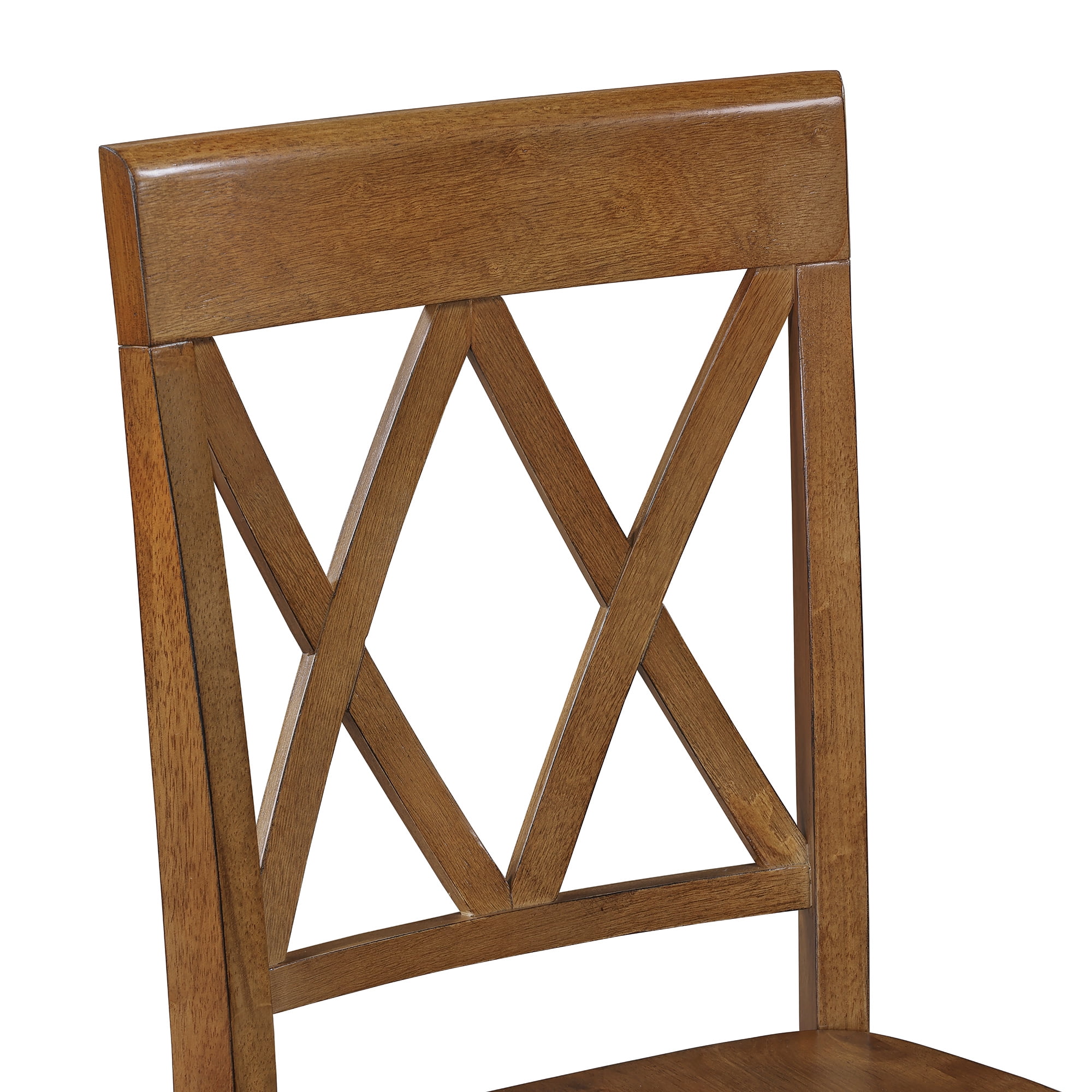 Duhome Solid Wood Dining Chairs Set of 4 Modern Cross Back Chairs for Kitchen, Dining Room,Walnut