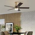 thumbnail image 3 of 44 inch LED Ceiling Fan Remote Chandelier Lamp Fanlight 5 Retractable Blades, 3 of 29