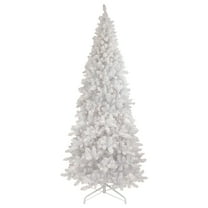 Northlight 9' Pre-Lit Flocked Norway White Pine Artificial Christmas Tree Warm White LED Lights