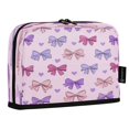 thumbnail image 2 of Standing Pencil Case with Base Large Capacity Stationery Pouch Pen Bag with Zipper for Women Men Bows and Heart Pattern, 2 of 7