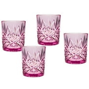 Dublin Acrylic Lilac Whiskey Glass 12oz, Set of 4