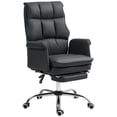 thumbnail image 7 of Demi Bonn Office Chair with Footrest, Ergonomic High Back Design Executive Computer Desk Chair, Reclining, PU Leather for Home Work Comfort, Black, 7 of 7