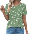 thumbnail image 2 of Aloohaidyvio Lightweight Crew Neck Tee 2025, Women's Summer Tops, Casual Short Sleeve Shirt, Classic Fit Fashion, 2 of 5