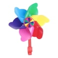 thumbnail image 1 of Molino de viento con forma de flor para manillar de bicicleta infantil, decoración para patinete infantil (poste largo rojo), 1 of 7