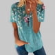 thumbnail image 2 of Blusa informal elegante de manga corta con cremallera y cuello redondo para mujer OAVQHLG3B Store lin121212, 2 of 5