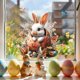 thumbnail image 4 of Uuiauoio 1 Sheet Easter Window Clings for Glass Windows, Easter Egg Bunny Butterfly Stickers Spring Window Clings Decorations, Spring Windows Decals for Home Office Party Decor, 4 of 6