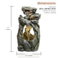 thumbnail image 5 of Alpine Corporation Rainforest Fountain with LED Lights, 5 of 12