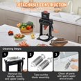thumbnail image 4 of Heavy Duty Stainless Steel Commercial Meat Tenderizer Manual Kitchen Tool 5.8 Inch Feed Inlet for Beef Turkey Chicken Pork Steak Fish, 4 of 6
