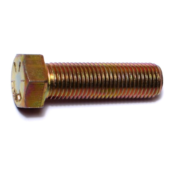 7/16"-20 x 1-1/2" Zinc Plated Grade 8 Steel Fine Thread Hex Cap Screws HCS8-235