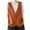 Orange, variant on ZSQDM Womens Cotton Linen Vest Casual Sleeveless Blazer Cardigans Lightweight Jacket Waistcoat Long Coat Woman Women's Blended Vest Women's Blazers Suit Jackets(L)