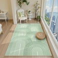 thumbnail image 3 of RUG ROBOT 5'x7' Abstract Area Rugs for Living Room, Non Slip Washable Rugs for Bedroom, Dining Room, Boho Mid Century Modern Colored Indoor Abstract Rainbow Carpet, Green, 3 of 6