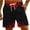 Red#02, variant on Leesechin Big and Tall Shorts Mens Shorts Solid Pocket Elastic Waist Straight Half Shorts Pants Sport Pants