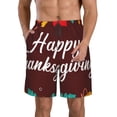 thumbnail image 1 of Balery Happy Thanksgiving Traje de Baño Estilo Hawaiano para Hombre, Shorts de Secado Rápido con Bolsillos-Large, 1 of 6