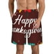 thumbnail image 1 of Balery Happy Thanksgiving Traje de Baño Estilo Hawaiano para Hombre, Shorts de Secado Rápido con Bolsillos-Medium, 1 of 6