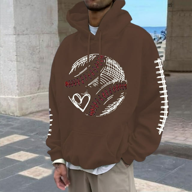 WILLBEST Sudaderas Navideñas para Hombre, Sudadera con Capucha y Estampado De Fútbol, Informal, Holgada, para Uso Diario, Cómoda, Cálida, con Forro, para Otoño e Invierno Chica