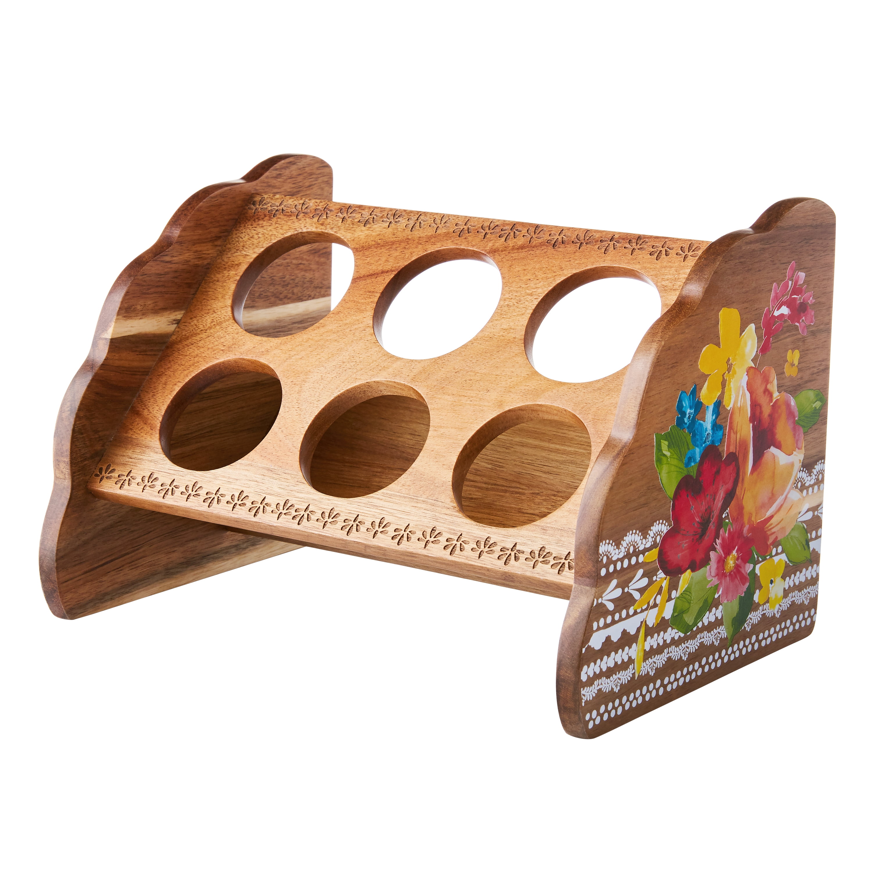 The Pioneer Woman Wildflower Whimsy Six Jar Spice Rack