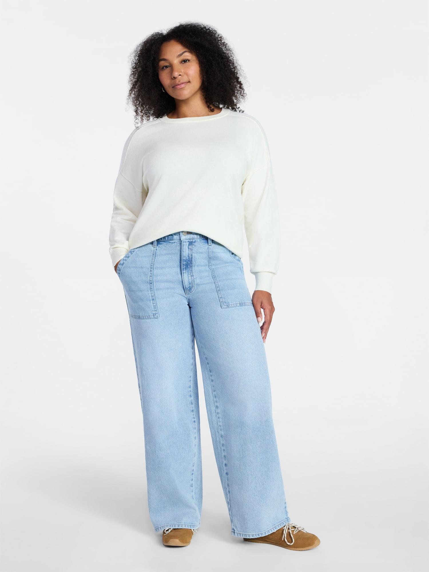 Time and Tru Women's Utility Jeans, Sizes 0-22