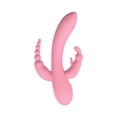 thumbnail image 4 of The Beat Trifecta Multifunction Rabbit Vibrator, Pink, 4 of 5
