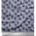 thumbnail image 1 of Soimoi Cotton Cambric Fabric Text & Football Sports Decor Fabric Printed Yard 42 Inch Wide, 1 of 3